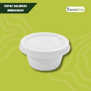 Copa salsera 2 oz. y 4 oz. de Almidón de Maíz