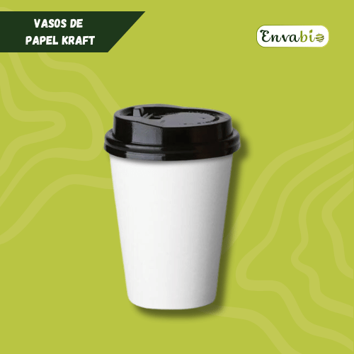 Vaso doble pared de papel Kraft
